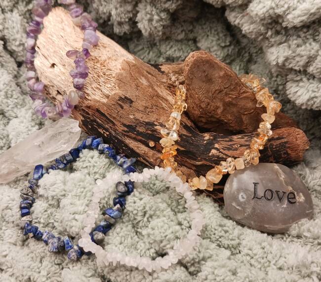 Crystal Chip Bracelets