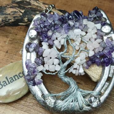 Horse shoe Crystal Tree