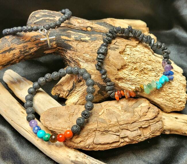 Chakra Lava Bead Bracelet's