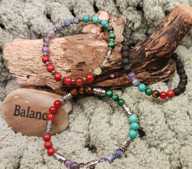 Chakra Crystal Bead Bracelets