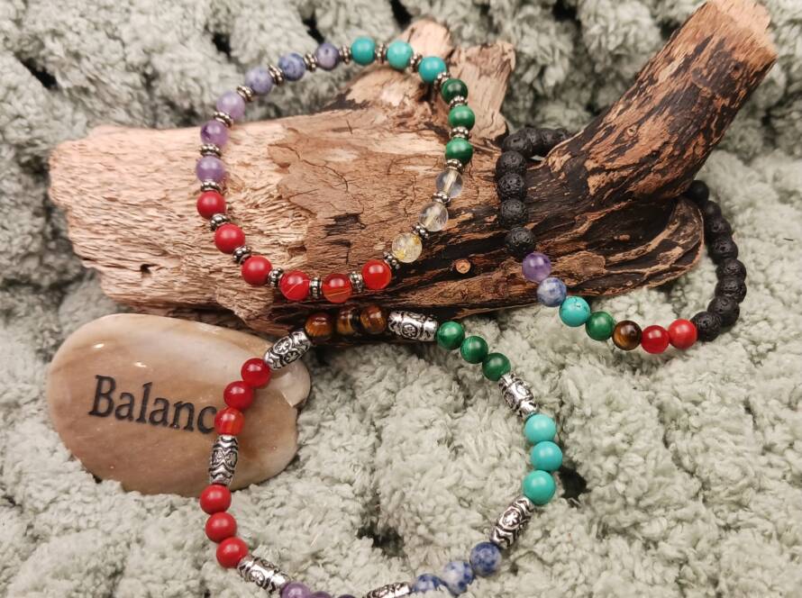 Chakra Crystal Bead Bracelets