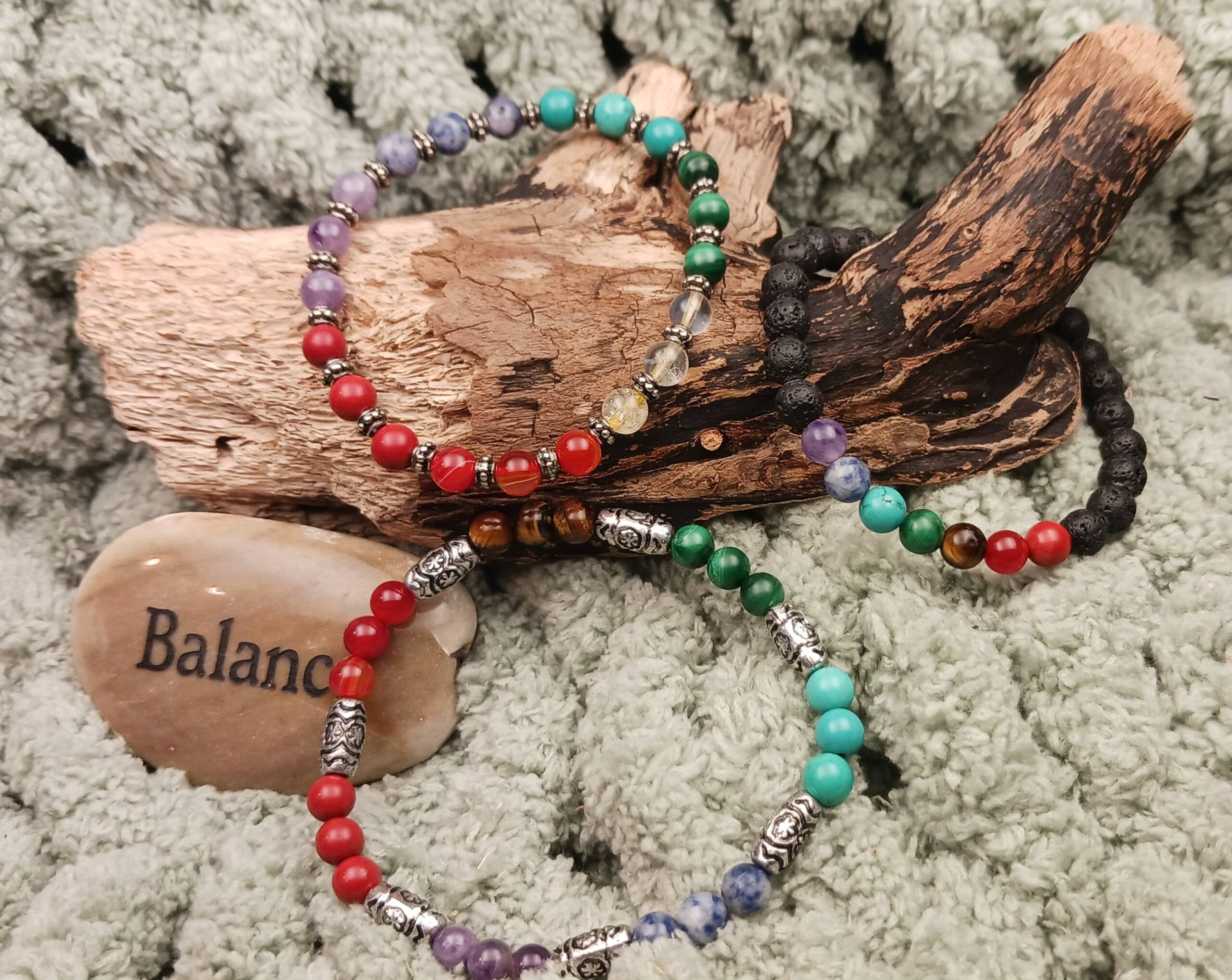 Chakra Crystal Bead Bracelets